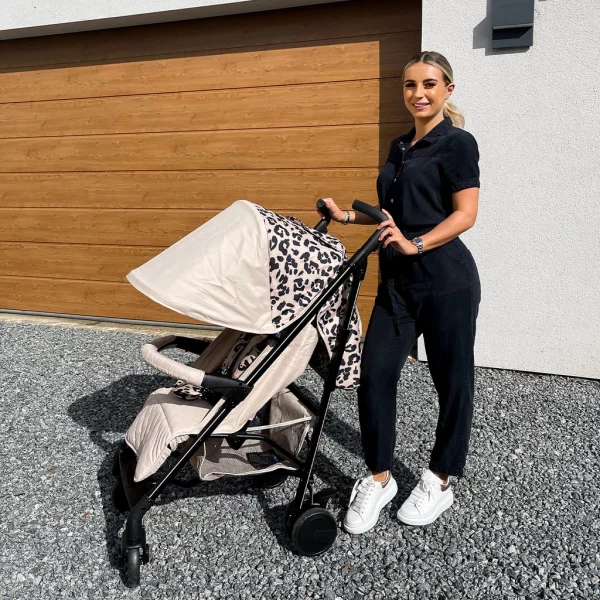 Dani Dyer MB51 Fawn Leopard Lightweight Stroller