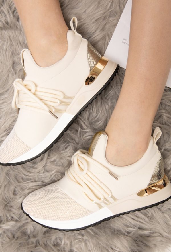 Itty Bitty Women's Beige Fashion trainers