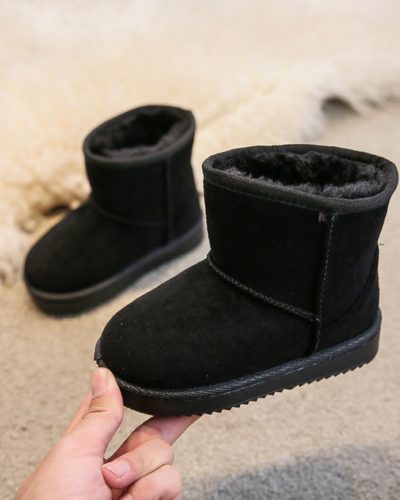 Itty Bitty Black Snuggle Boots