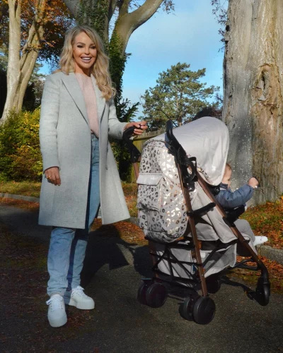 Katie Piper MB51 Rose Gold and Blush Leopard Stroller