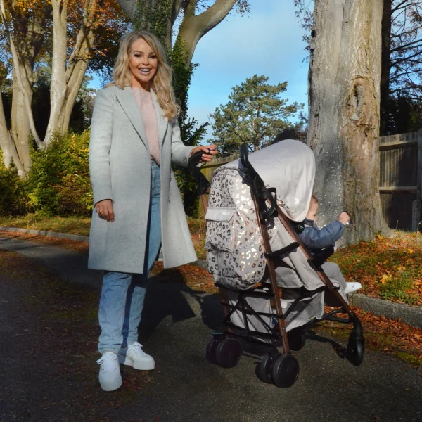 Katie Piper MB51 Rose Gold and Blush Leopard Stroller