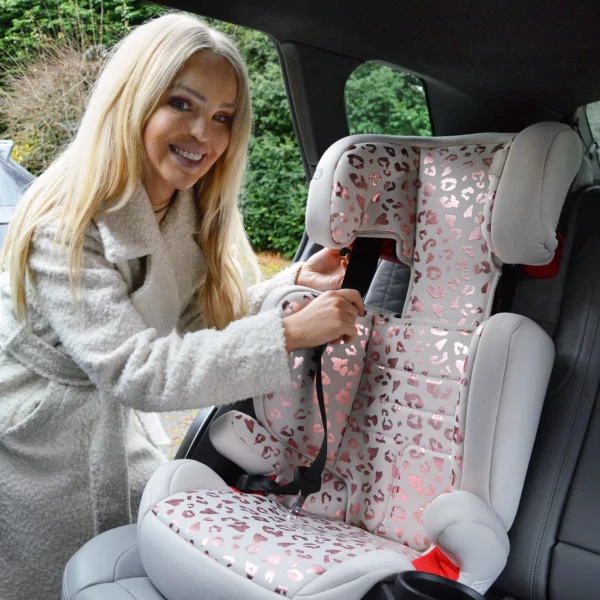 Katie Piper Blush Leopard Car Seat