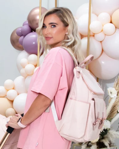 Billie Faiers Rose Gold Blush Backpack Changing Bag