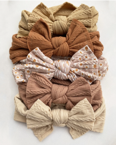 Itty Bitty 5x Cable Detail Headband Pack