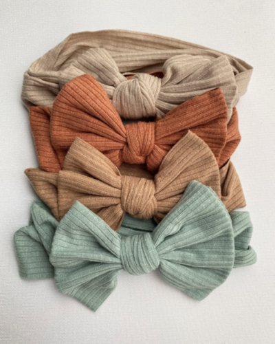 Itty Bitty 4x Ribbed Detail Headband Pack