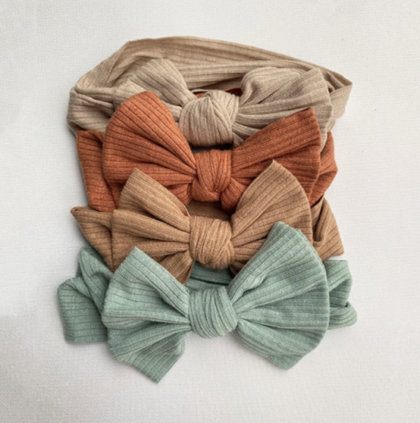 Itty Bitty 4x Ribbed Detail Headband Pack