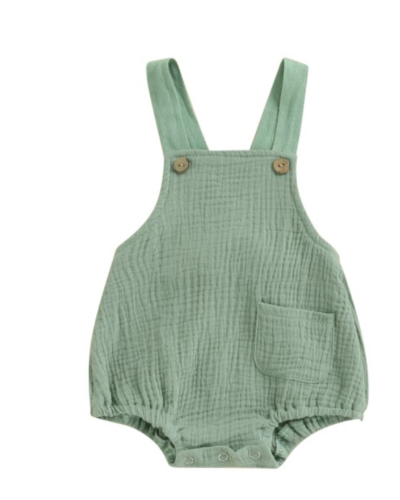 Itty Bitty Green Strapless Romper
