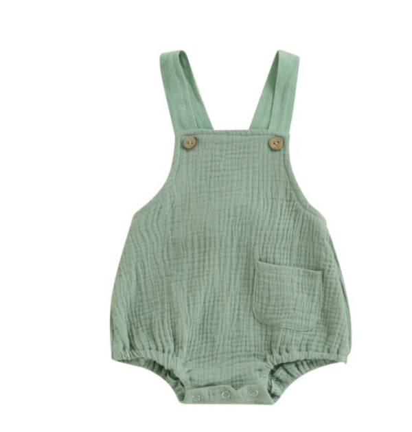 Itty Bitty Green Strapless Romper