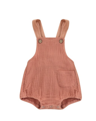 Itty Bitty Dusky Pink Strapless Romper