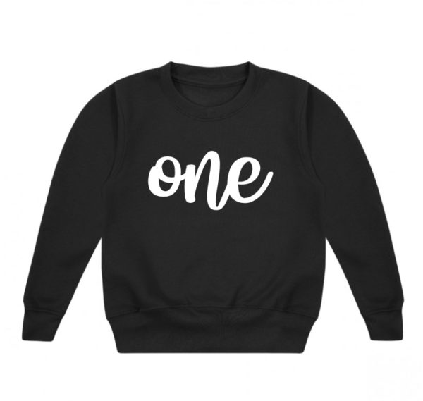 Itty Bitty Milestone Sweatshirt - Black