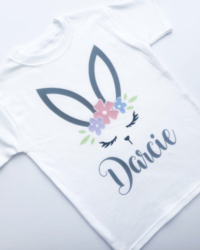 Itty Bitty Personalised Bunny Ears T-Shirt