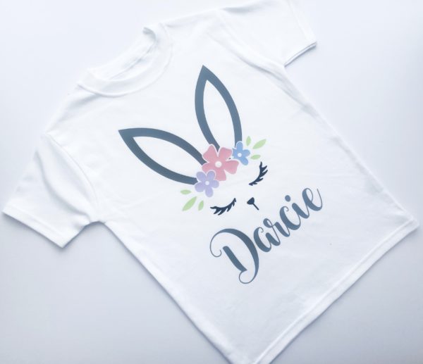 Itty Bitty Personalised Bunny Ears T-Shirt