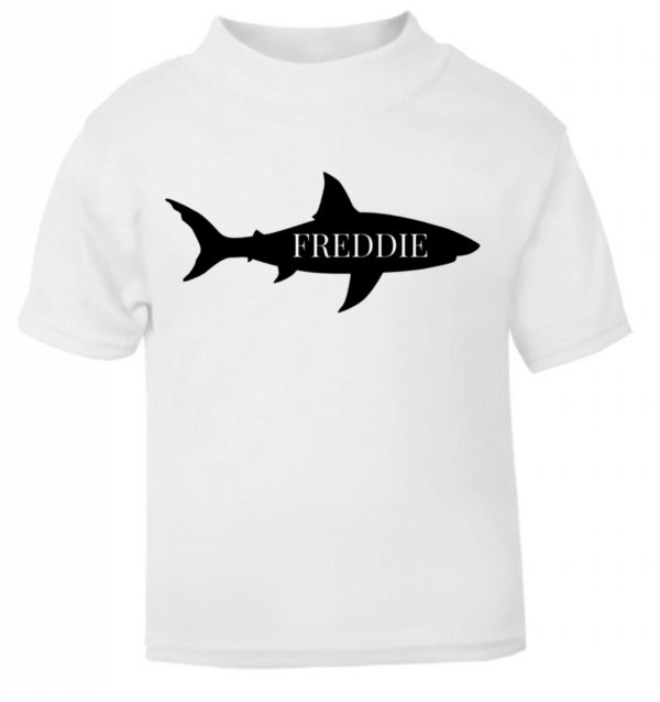 Itty Bitty Personalised Shark T-Shirt