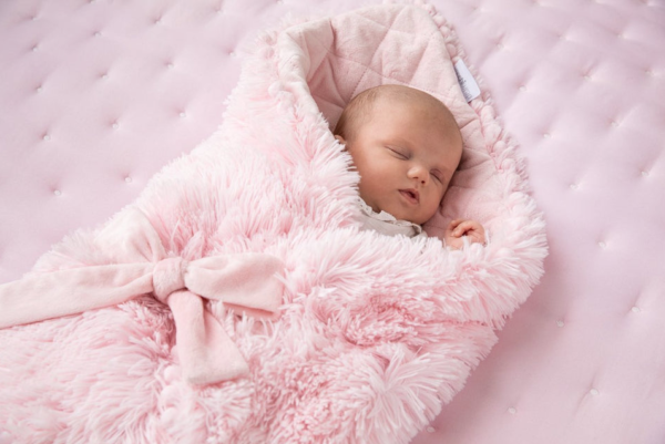 BIZZI GROWIN BABY BLANKET - BLUSH PINK - KOOCHIWRAP - Image 2