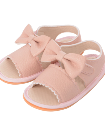 Itty Bitty Pink Summer Bow Sandals