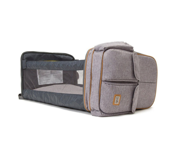 BIZZI GROWIN BABY TRAVEL CRIB CHANGING RUCSAC - WINDSOR GREY - RUCPOD ® - Image 6