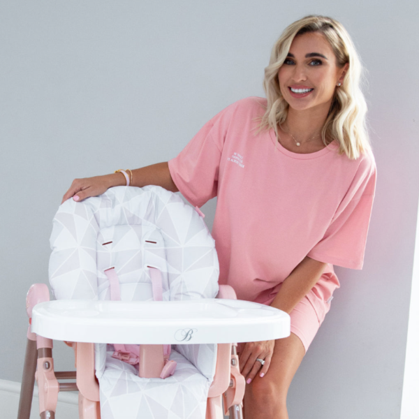 MBHC8 Premium Highchair - Billie Faiers Rose Gold - Image 2