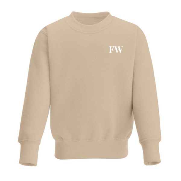 Itty Bitty Warm Taupe White Sparkle Personalised Tracksuit - Image 2