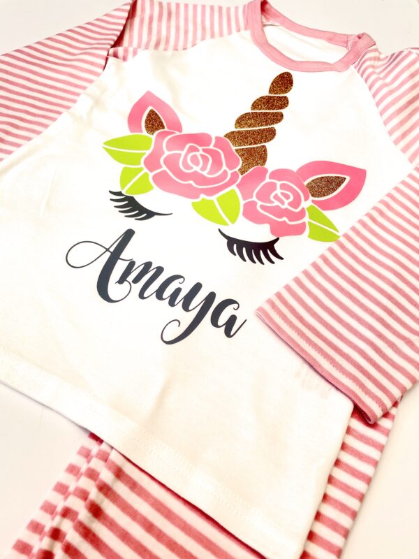 Itty Bitty Personalised Unicorn PJ's - Image 2