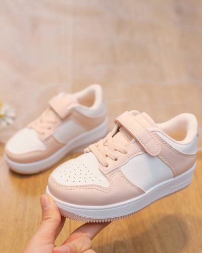 Itty Bitty Pink & White Low Contrast Trainers