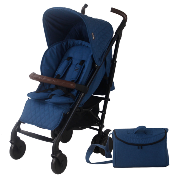 Dani Dyer Quilted Navy Melange MB52 Lightweight Stroller - Image 6