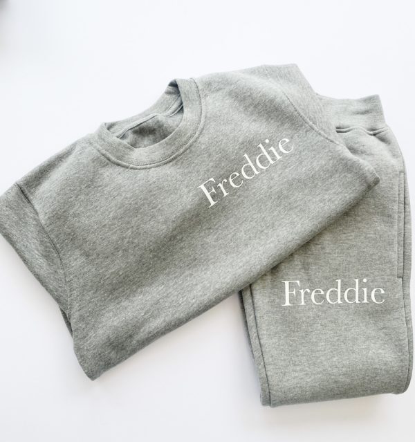 Itty Bitty Grey Personalised Tracksuit - Image 2
