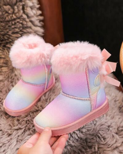 Itty Bitty Unicorn Multicolour Winter fur boots