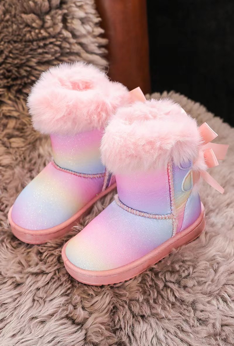 Itty Bitty Unicorn Multicolour Winter fur boots Itty Bitty