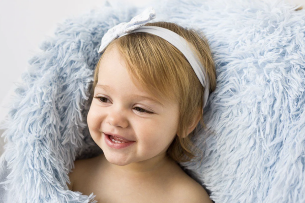 BIZZI GROWIN FLUFFY BABY BLANKET - POWDER BLUE - KOOCHICOO - Image 4