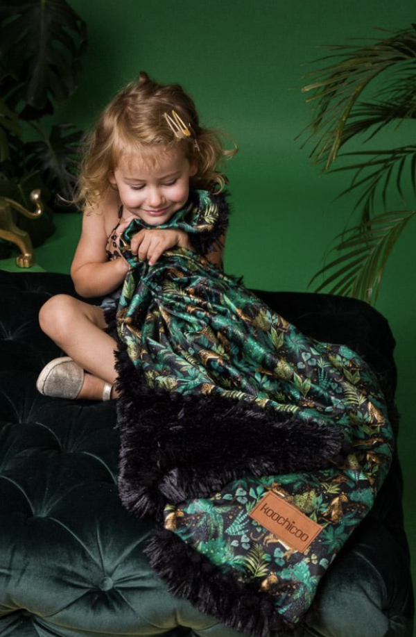 BIZZI GROWIN FLUFFY BABY BLANKET - JUNGLE ROAR KOOCHICOO - Image 5
