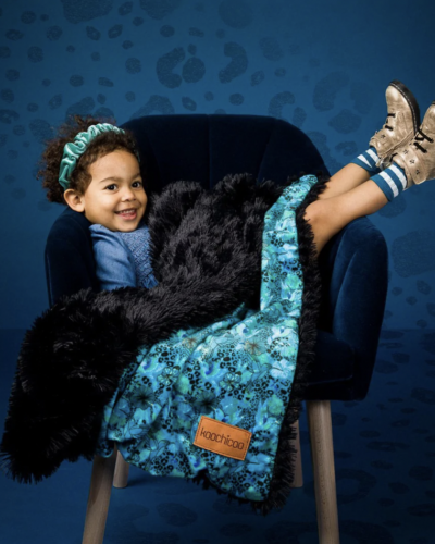 BIZZI GROWIN FLUFFY BABY BLANKET - HUMMINGBIRD - KOOCHICOO