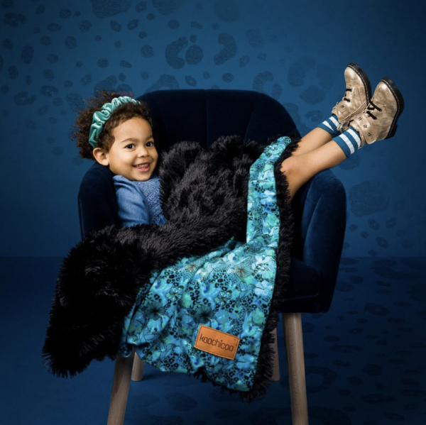 BIZZI GROWIN FLUFFY BABY BLANKET - HUMMINGBIRD - KOOCHICOO