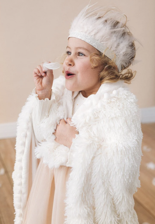 BIZZI GROWIN FLUFFY BABY BLANKET -  PORCELAIN CREAM - KOOCHICOO - Image 6