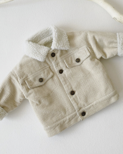 Itty Bitty Cream Corduroy Jacket