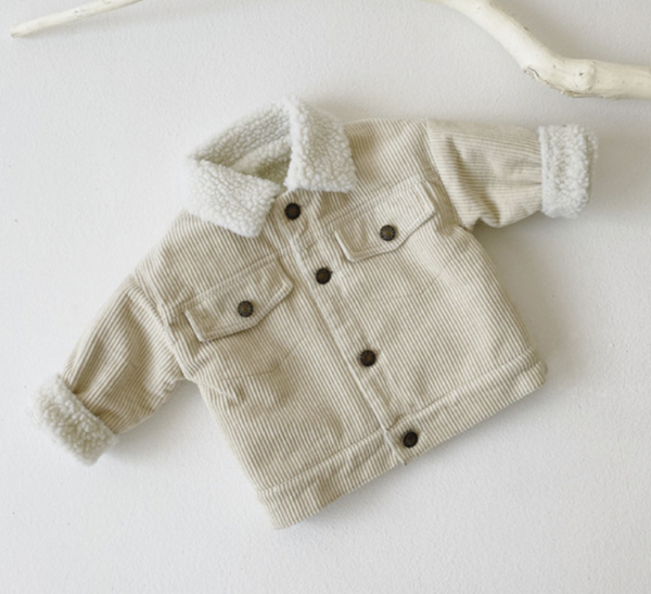 Itty Bitty Cream Corduroy Jacket