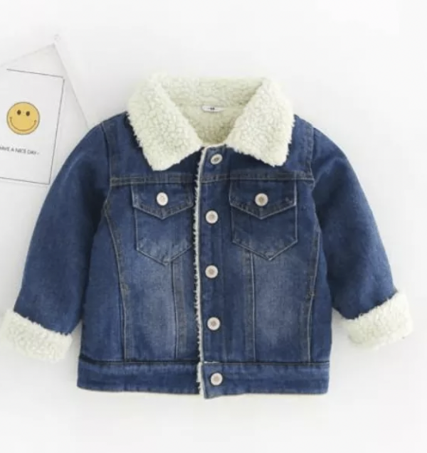 Itty Bitty Denim Teddy Lining Jacket