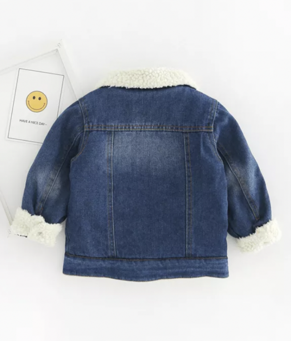 Itty Bitty Denim Teddy Lining Jacket - Image 2