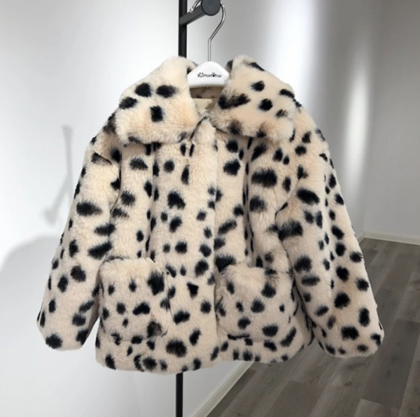 Itty Bitty Spotty Faux Fur Winter Coat