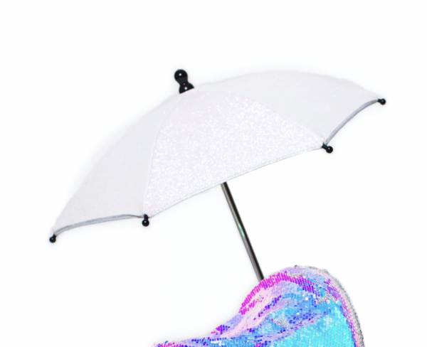 Roma Polly Sparkle White Parasol - Image 6