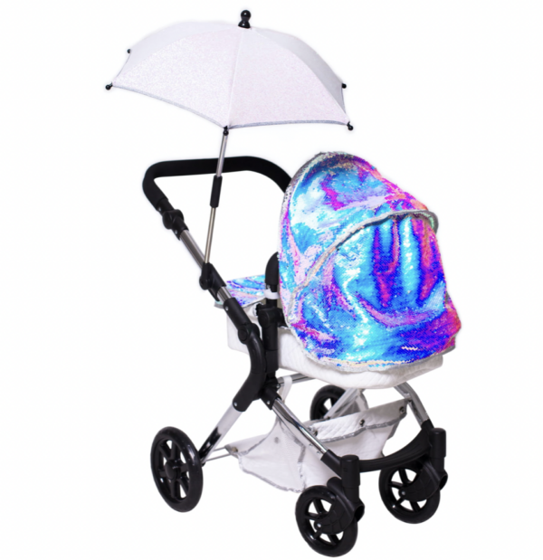 Roma Polly Sparkle White Parasol - Image 5