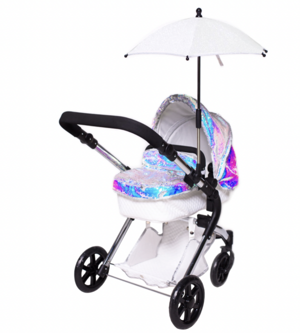 Roma Polly Sparkle White Parasol