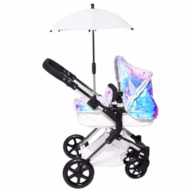 Roma Polly Sparkle White Parasol - Image 2