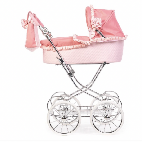 Roma Annie Classic Dolls Pram - Pink 3-16 years 93cm