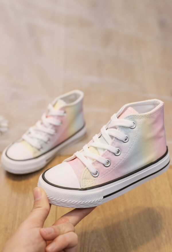 Itty Bitty Glitter Ombre High Top Trainers