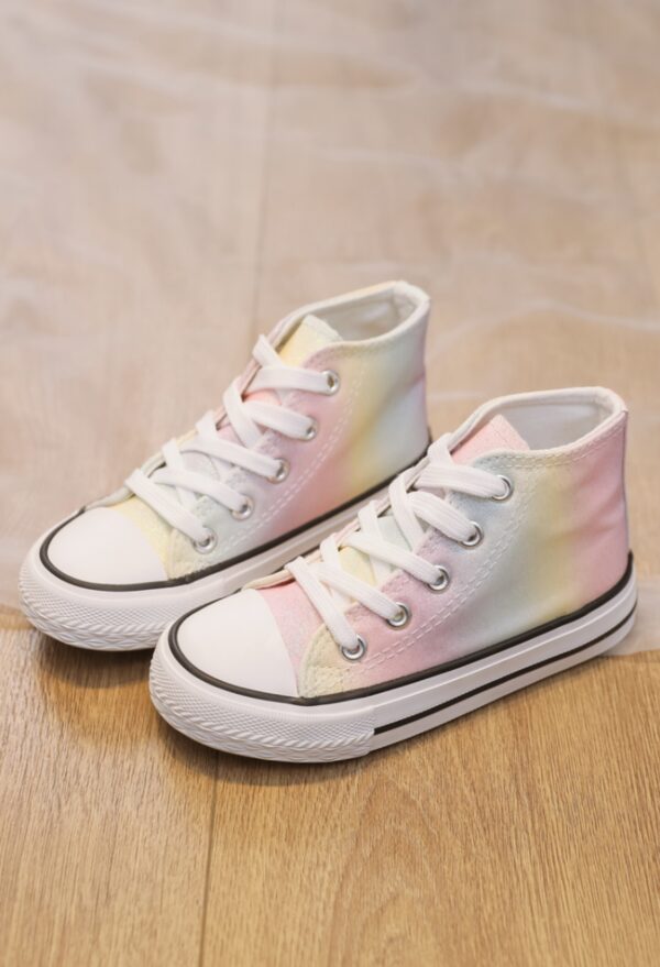 Itty Bitty Glitter Ombre High Top Trainers - Image 3