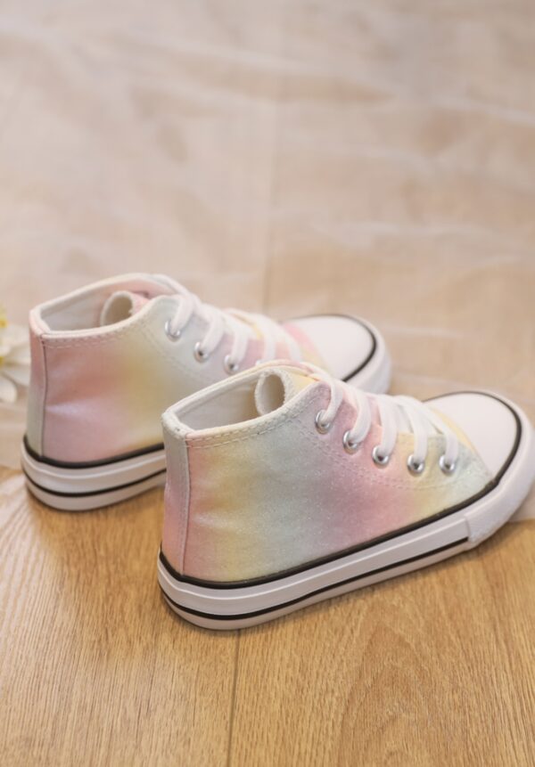 Itty Bitty Glitter Ombre High Top Trainers - Image 6