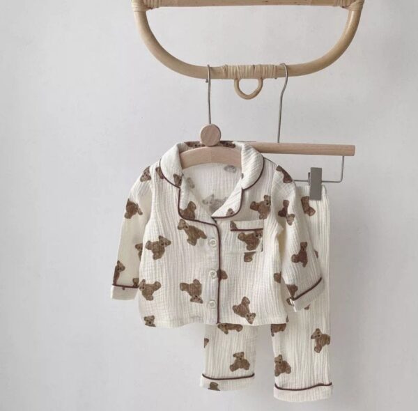 Itty Bitty Teddy Bear Print Pyjamas/ PJ set - Image 4
