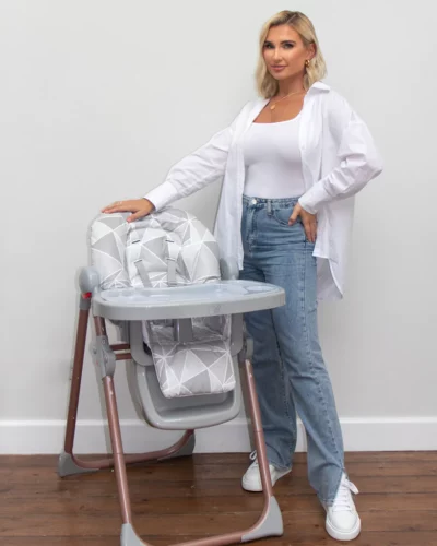 MBHC8 Premium Highchair - Billie Faiers Rose Gold Grey