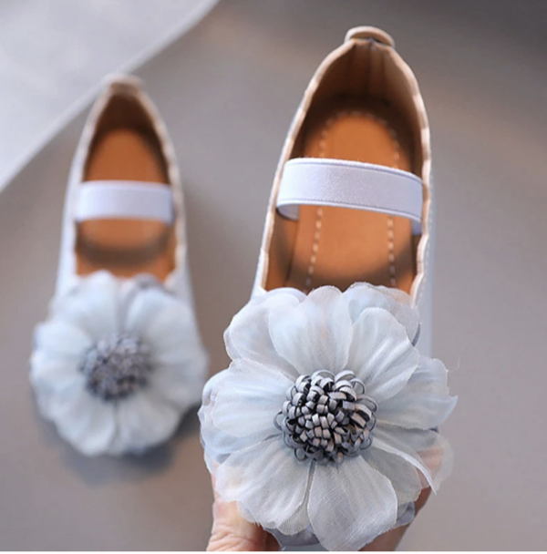 Itty Bitty Blue Flower Shoes