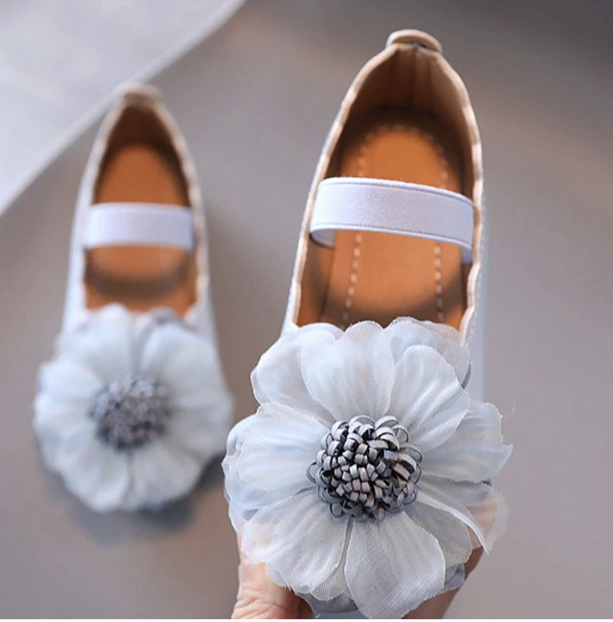 Itty Bitty Blue Flower Shoes | Itty Bitty